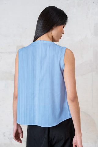 TOP CAJA CARETAS PEQUEÑAS AZUL