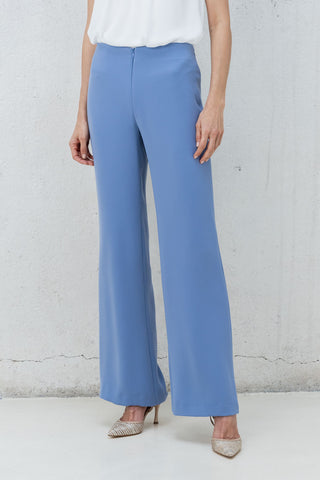 PANTALON PALAZZO AZUL GRISACEO