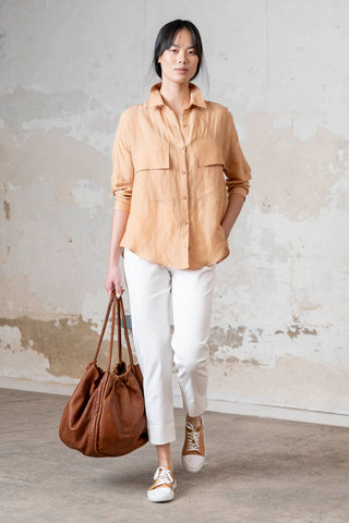 Dominique camel sneaker