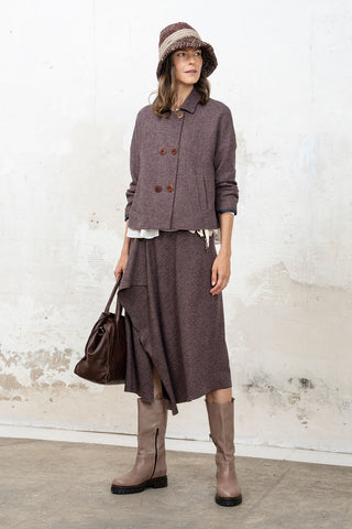 Gisela burgundy skirt