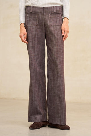 Pantalón Xena denim marrón