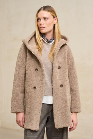 Reversible taupe Verdora coat