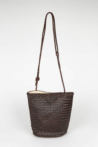 Virel brown braided bag
