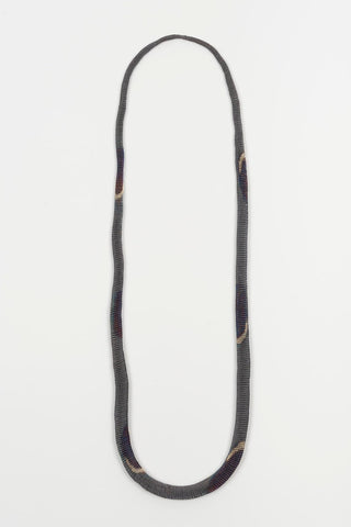 Corel gray, silver, and purple necklace