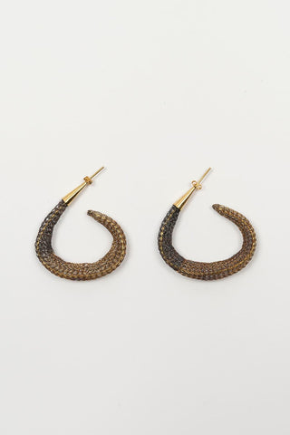 Two-tone Zurel mesh earrings