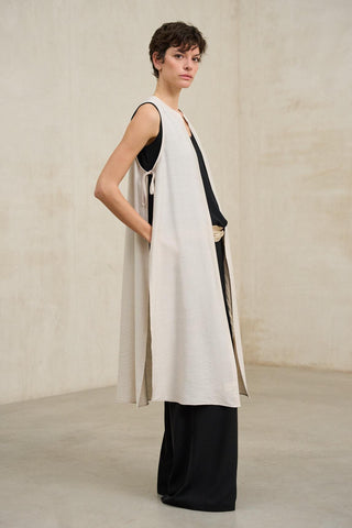 Chaleco Mireth crudo