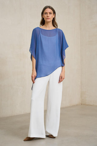 Ilara blue blouse
