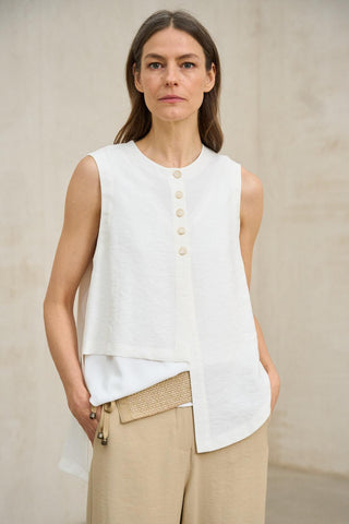 Freja white vest
