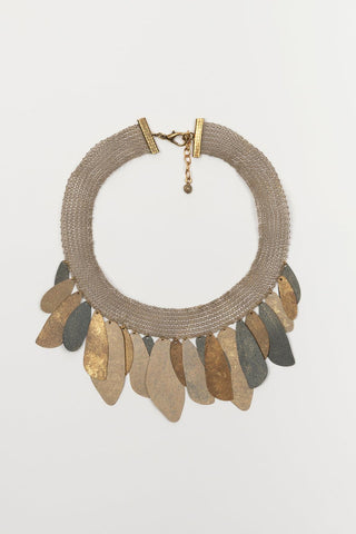 Collar Firalon malla latón FL Private Collection