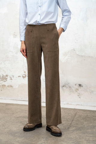 PANTALON RECTO MARRON