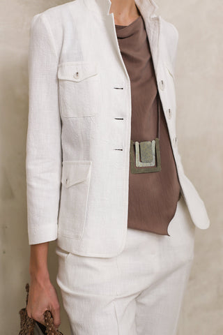 Éclat necklace, aged silver, FL Private Collection