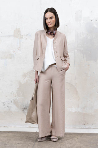 PANTALON ELISA TRAPECIO BEIGE