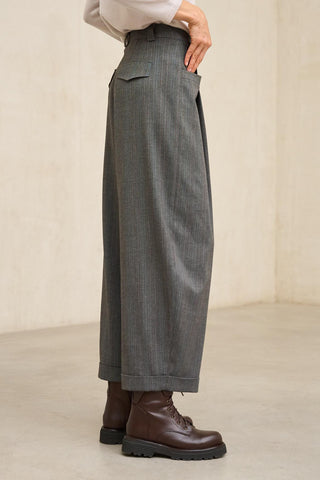 Baru gray pinstripe trousers