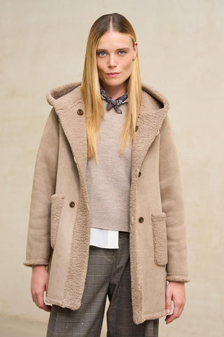 Reversible taupe Verdora coat