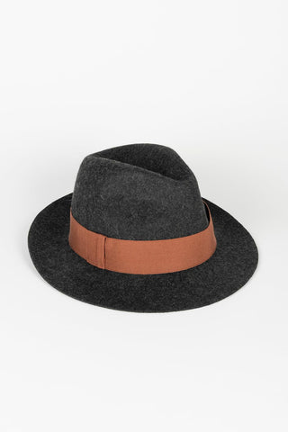 Sombrero Daloa gris oscuro