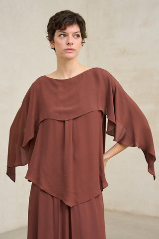 Támara terracotta blouse