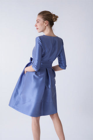 Medium blue Odelia trench dress