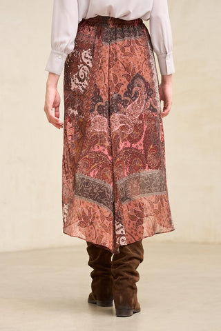 Burgundy Samira skirt