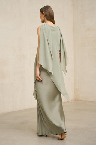 Vestido Kaedryn verde salvia