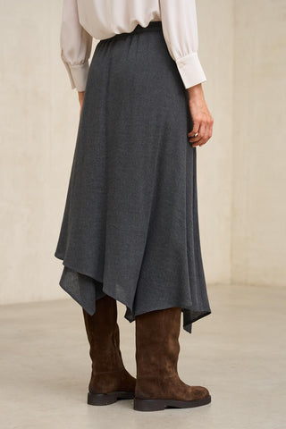 Naila charcoal grey skirt