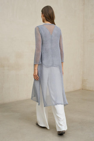 Levita de punto Avenel gris azulado