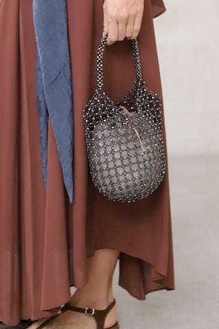 Bolso Lysenne malla metalizada