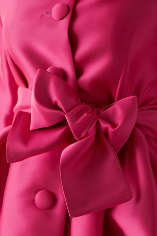 Vestido gabardina Odelia fucsia