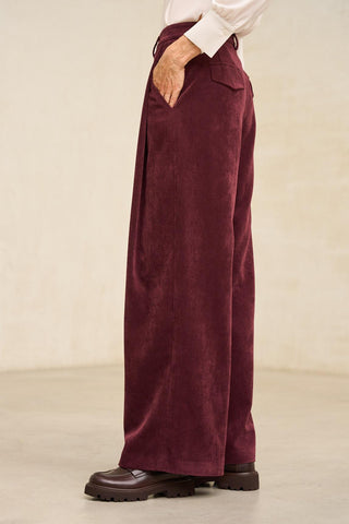 Pantalón Érval burdeos