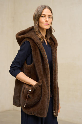 Maury brown vest