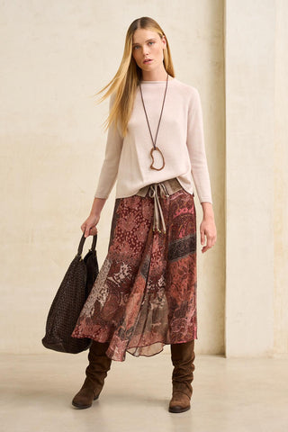 Burgundy Samira skirt