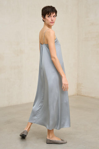 Vestido Soreya azul humo