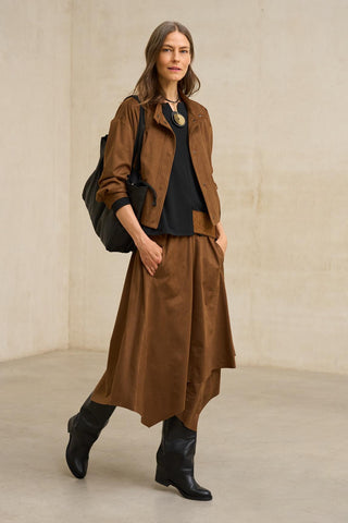 Falda Maia camel