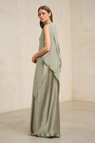 Vestido Kaedryn verde salvia