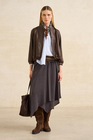 Naila charcoal grey skirt