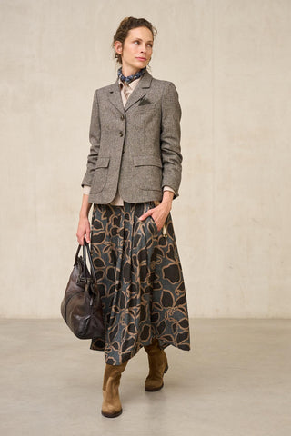 Tazzi grey herringbone jacket