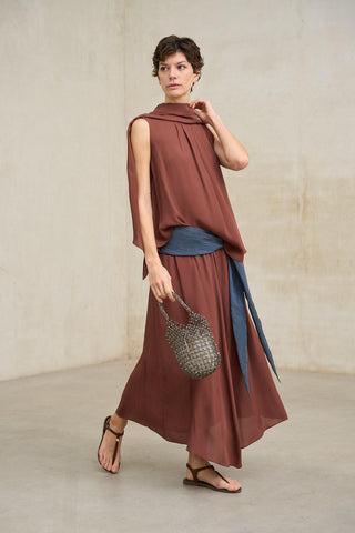 Támara terracotta blouse