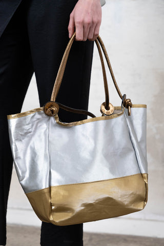 Alchimia silver and gold bag